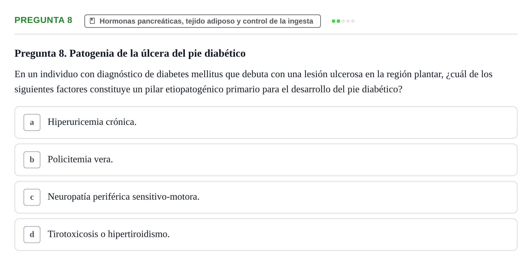 Enunciado: Pregunta 8