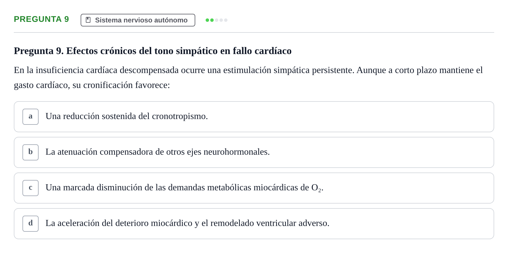 Enunciado: Pregunta 9