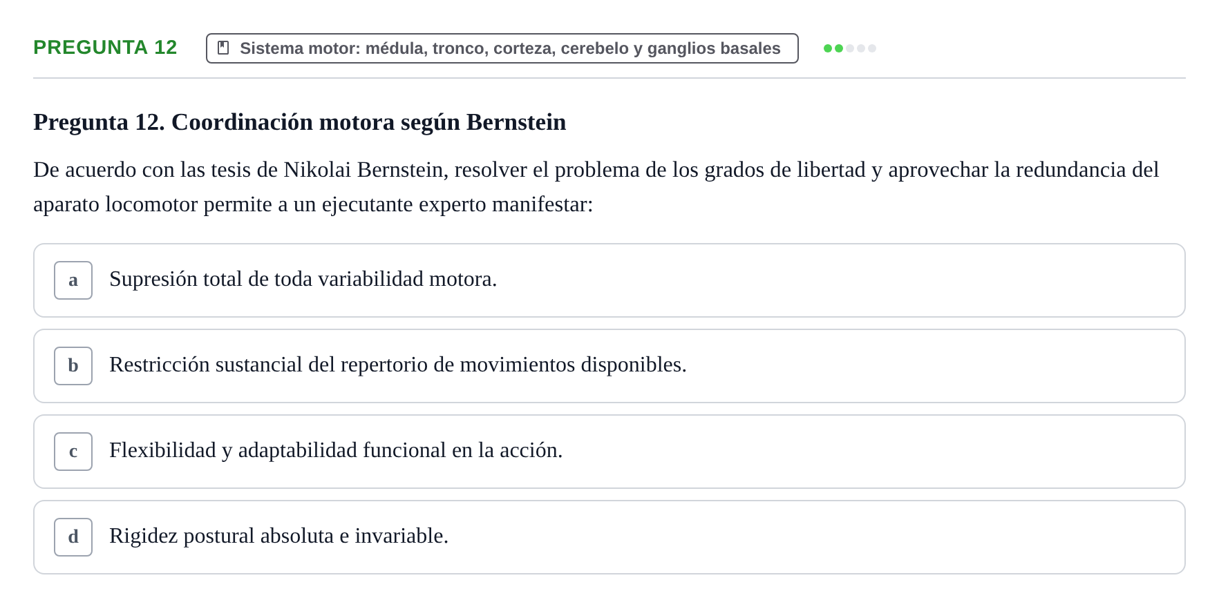 Enunciado: Pregunta 12