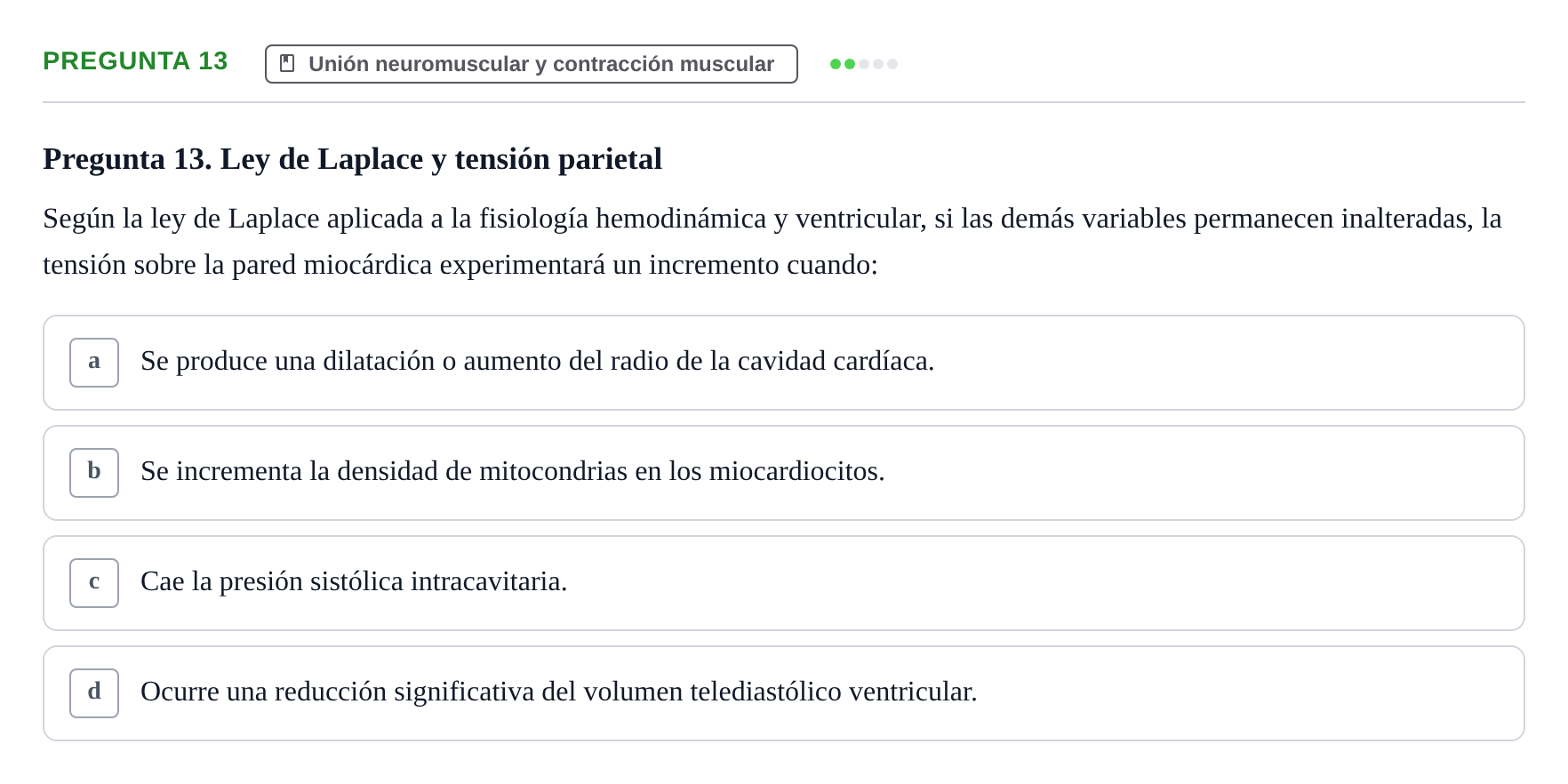 Enunciado: Pregunta 13