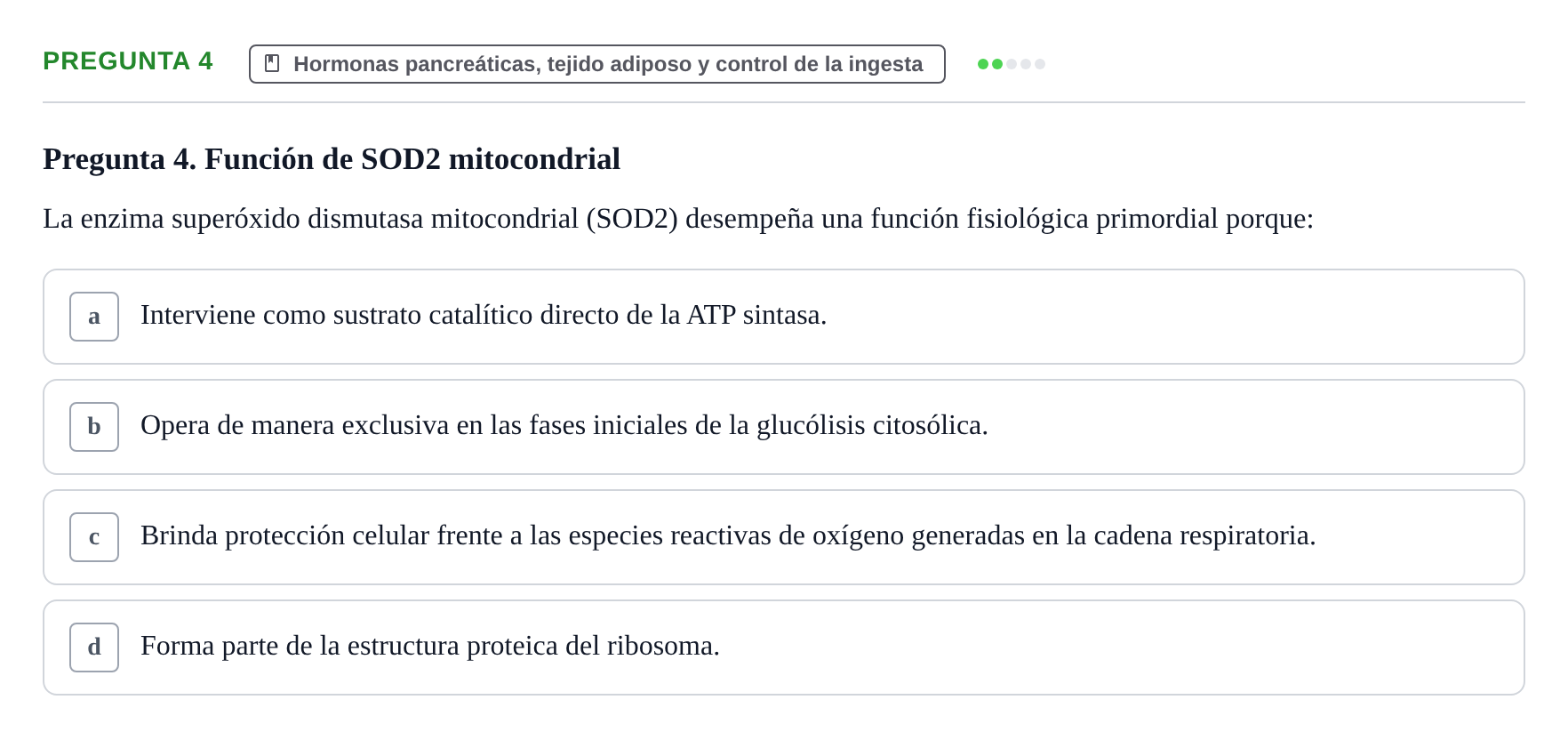Enunciado: Pregunta 4