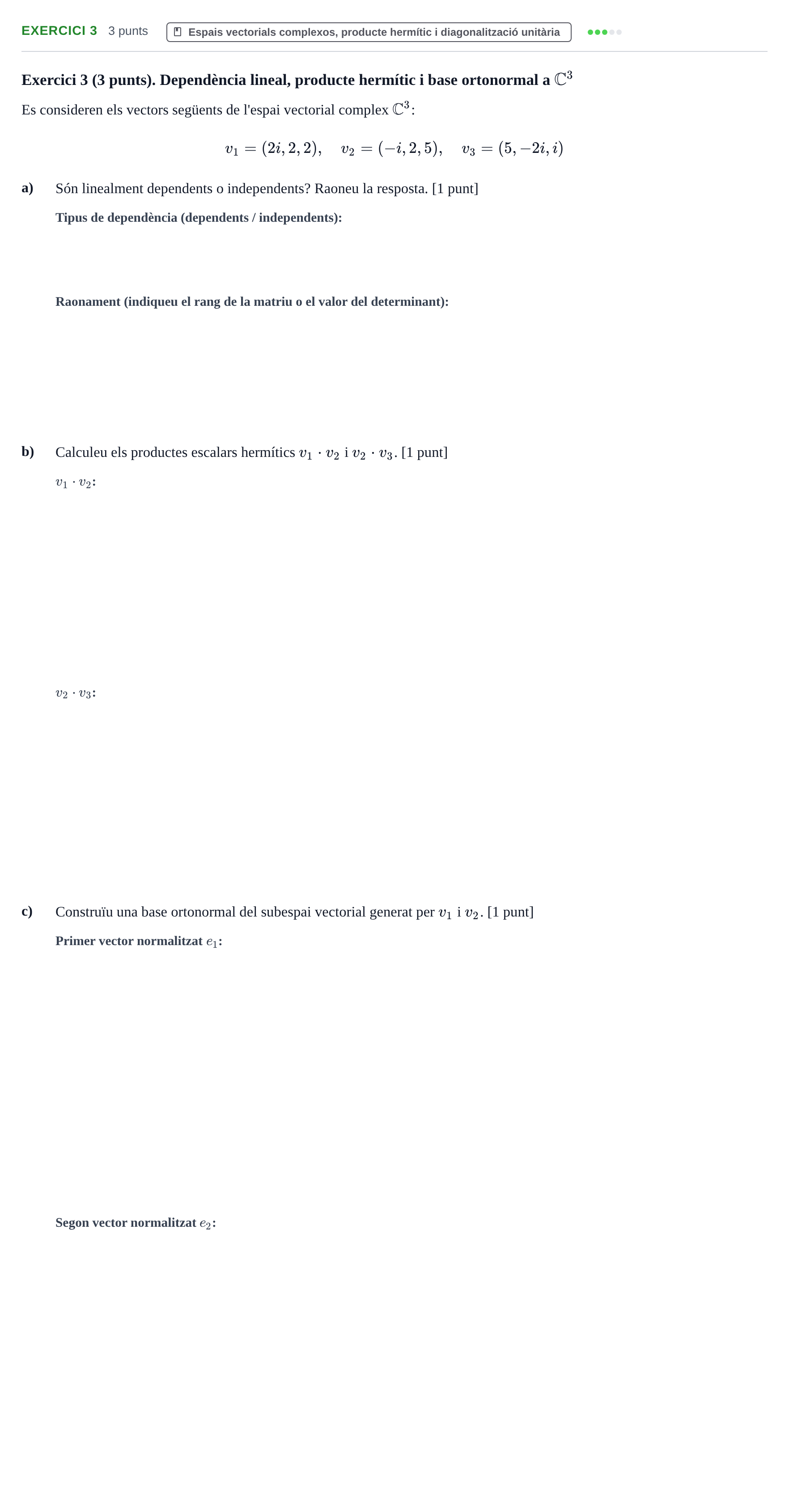 Enunciado: Exercici 3 · Matemáticas I UB 2023