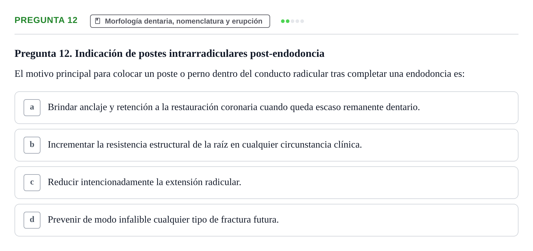 Enunciado: Pregunta 12