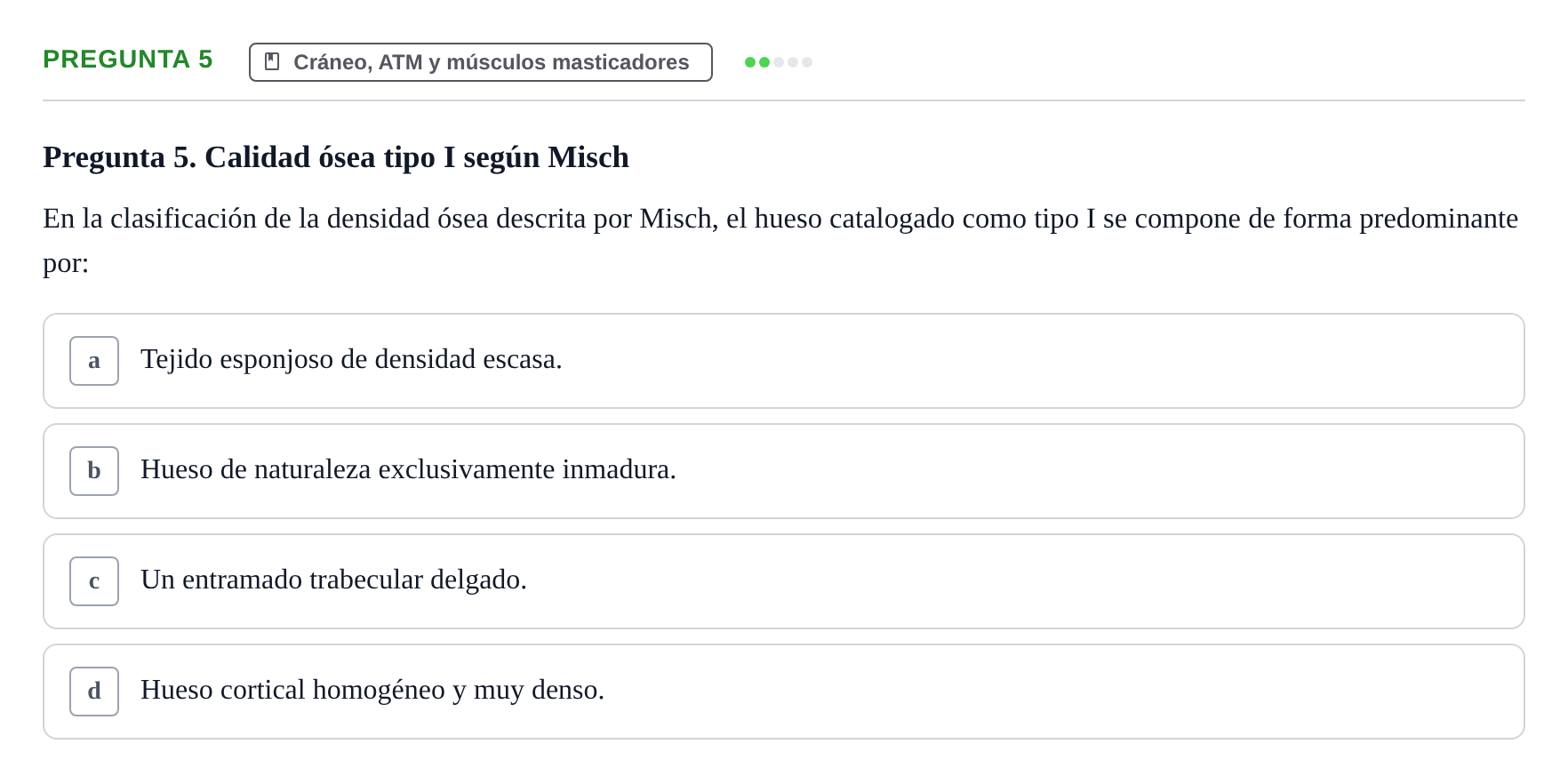 Enunciado: Pregunta 5