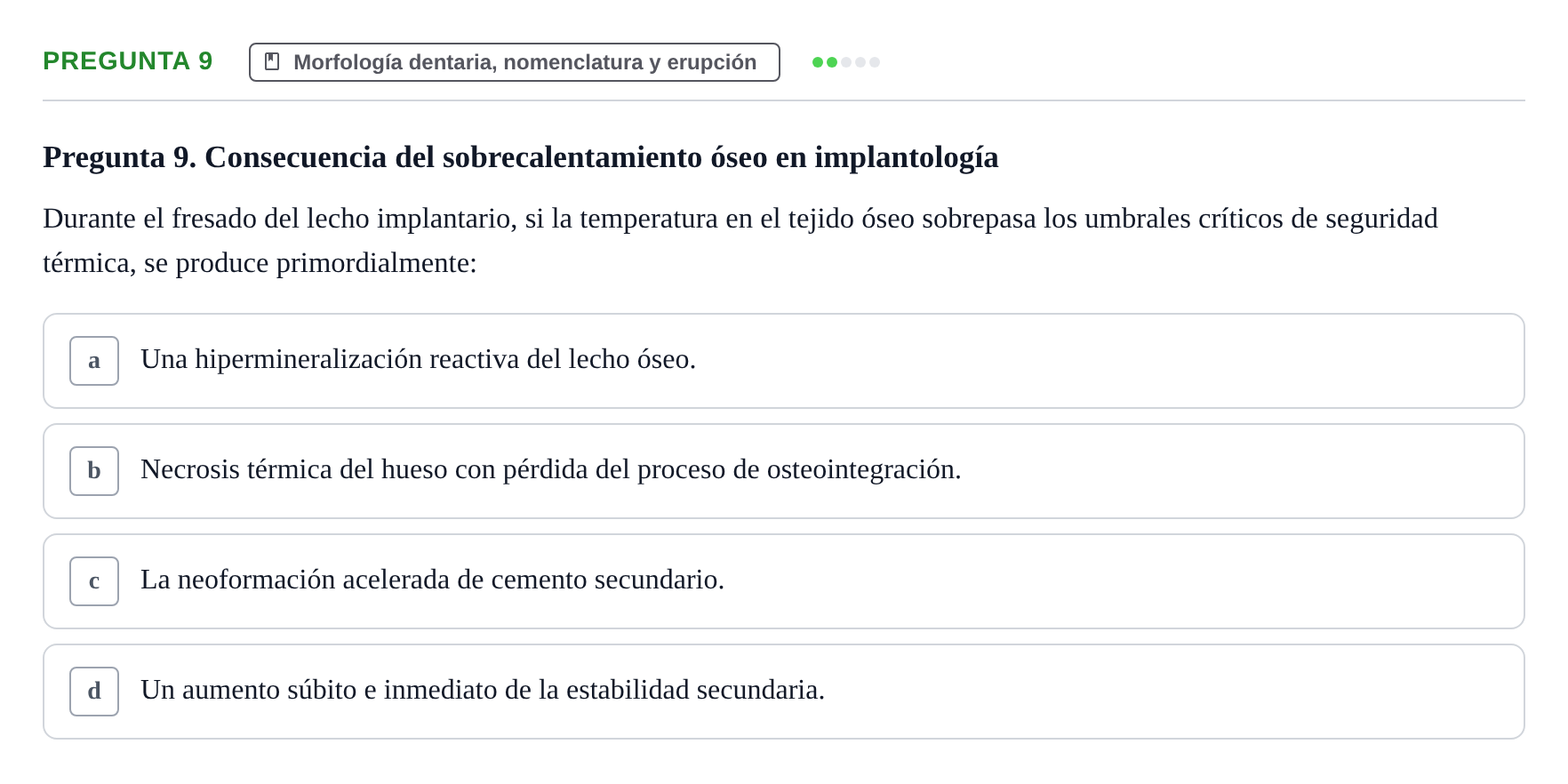 Enunciado: Pregunta 9