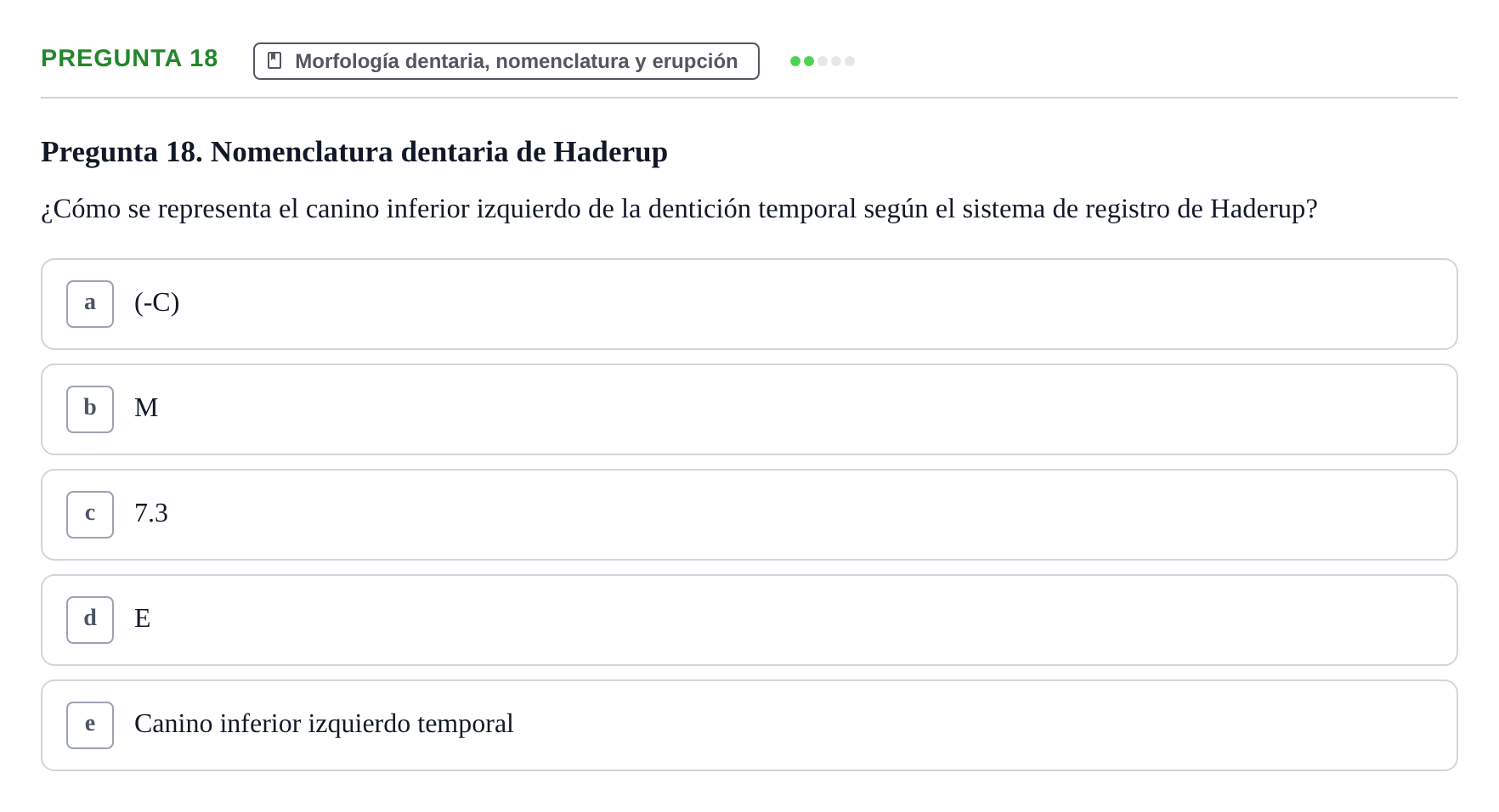 Enunciado: Pregunta 18 · Anatomía Humana UB 2012