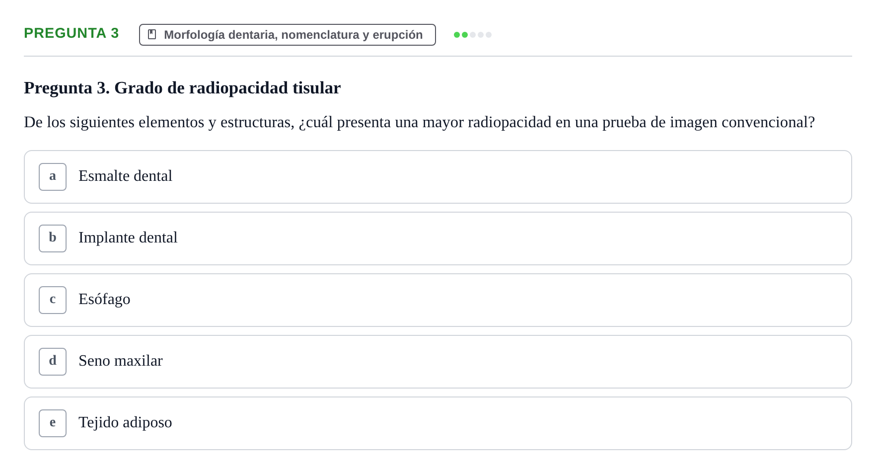 Enunciado: Pregunta 3 · Anatomía Humana UB 2012