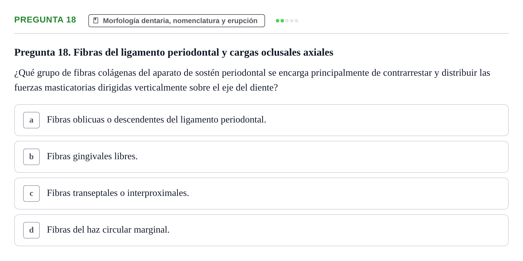 Enunciado: Pregunta 18