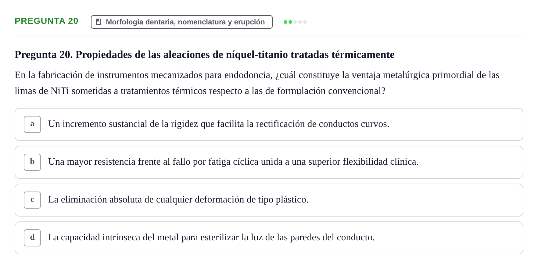 Enunciado: Pregunta 20