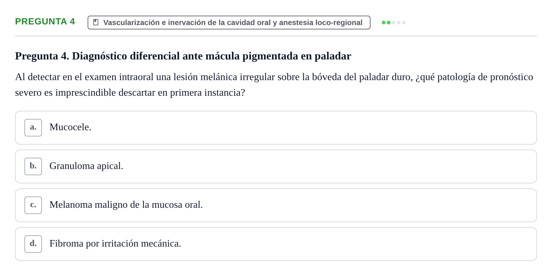 Enunciado: Pregunta 4