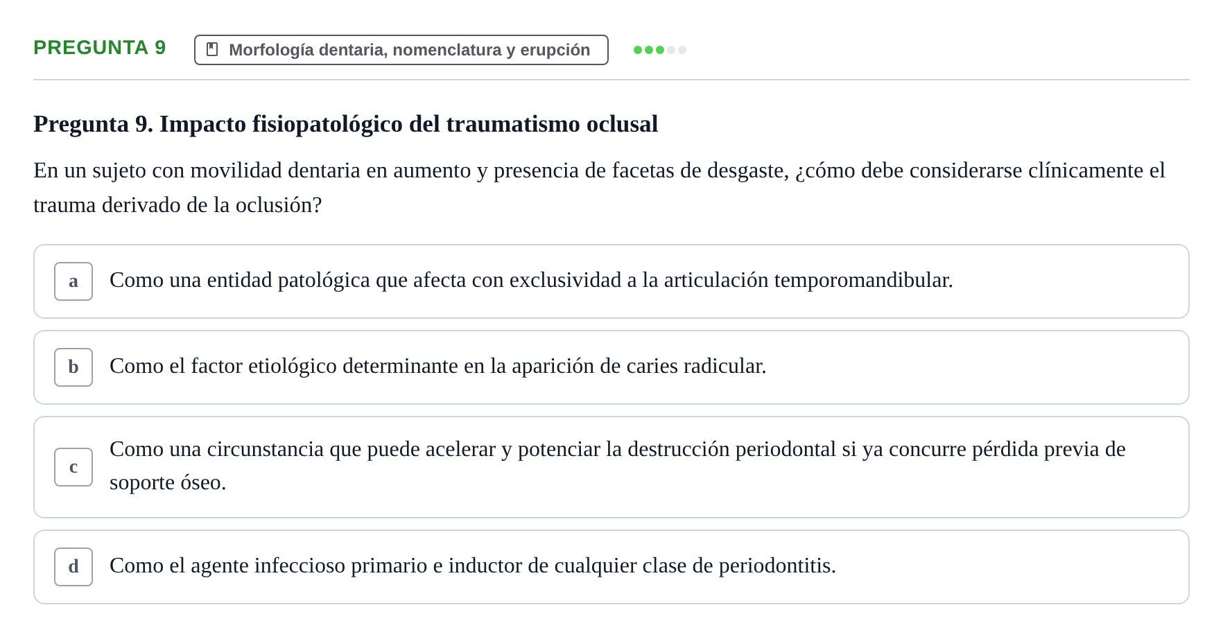 Enunciado: Pregunta 9
