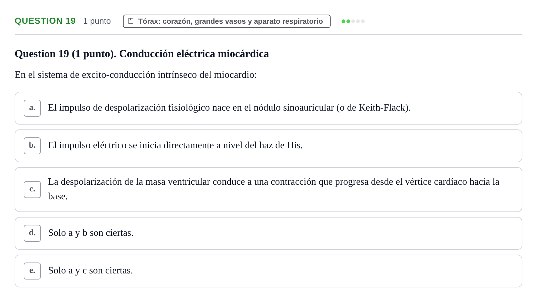 Enunciado: Question 19 · Anatomía Humana UB 2012