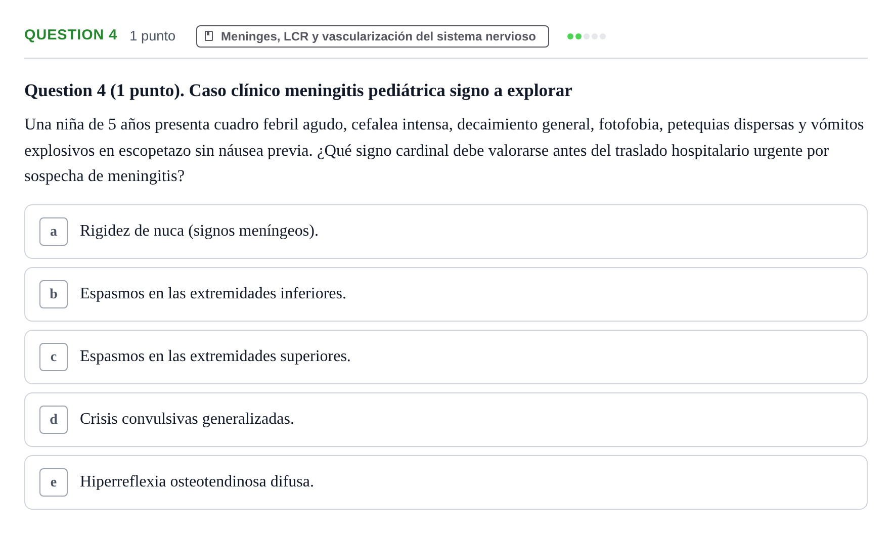 Enunciado: Question 4 · Anatomía Humana UB 2012