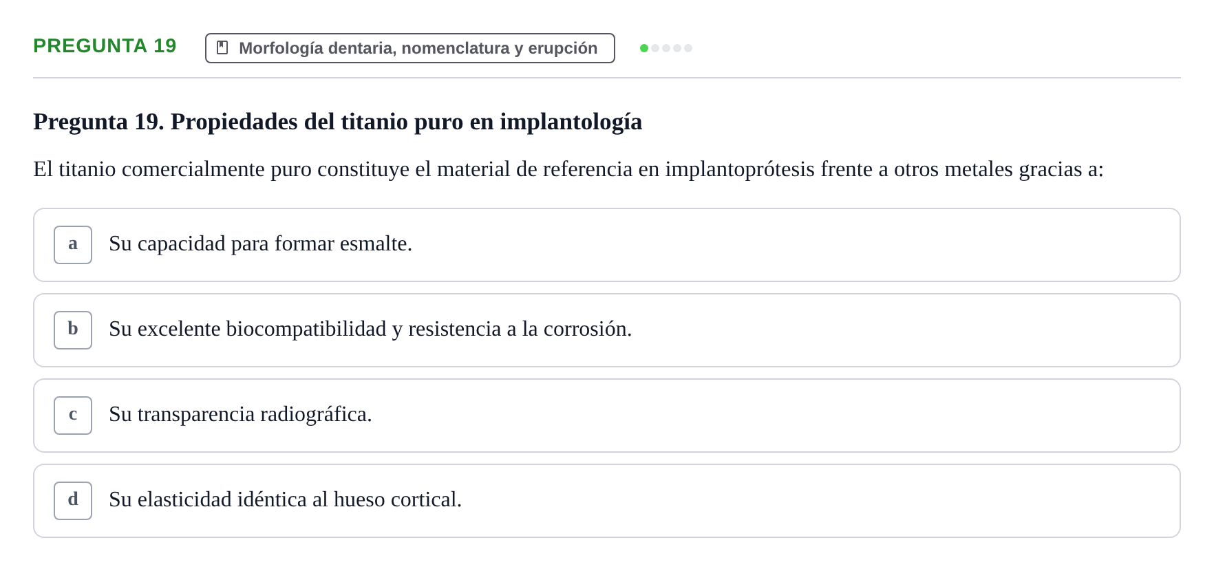 Enunciado: Pregunta 19