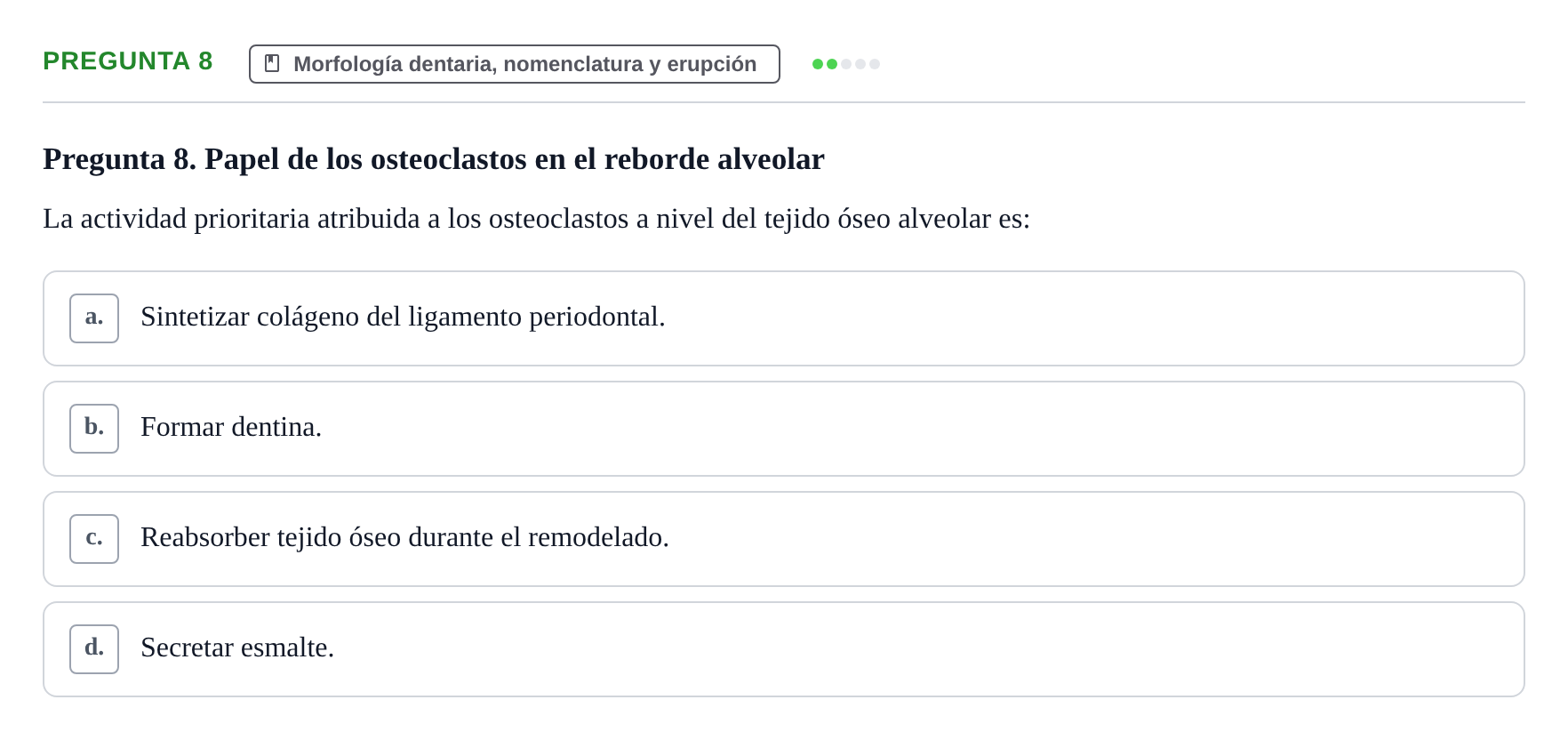 Enunciado: Pregunta 8