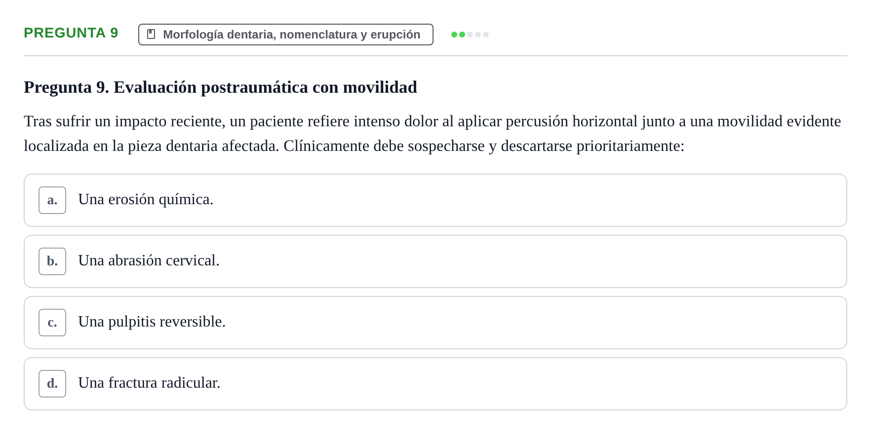 Enunciado: Pregunta 9