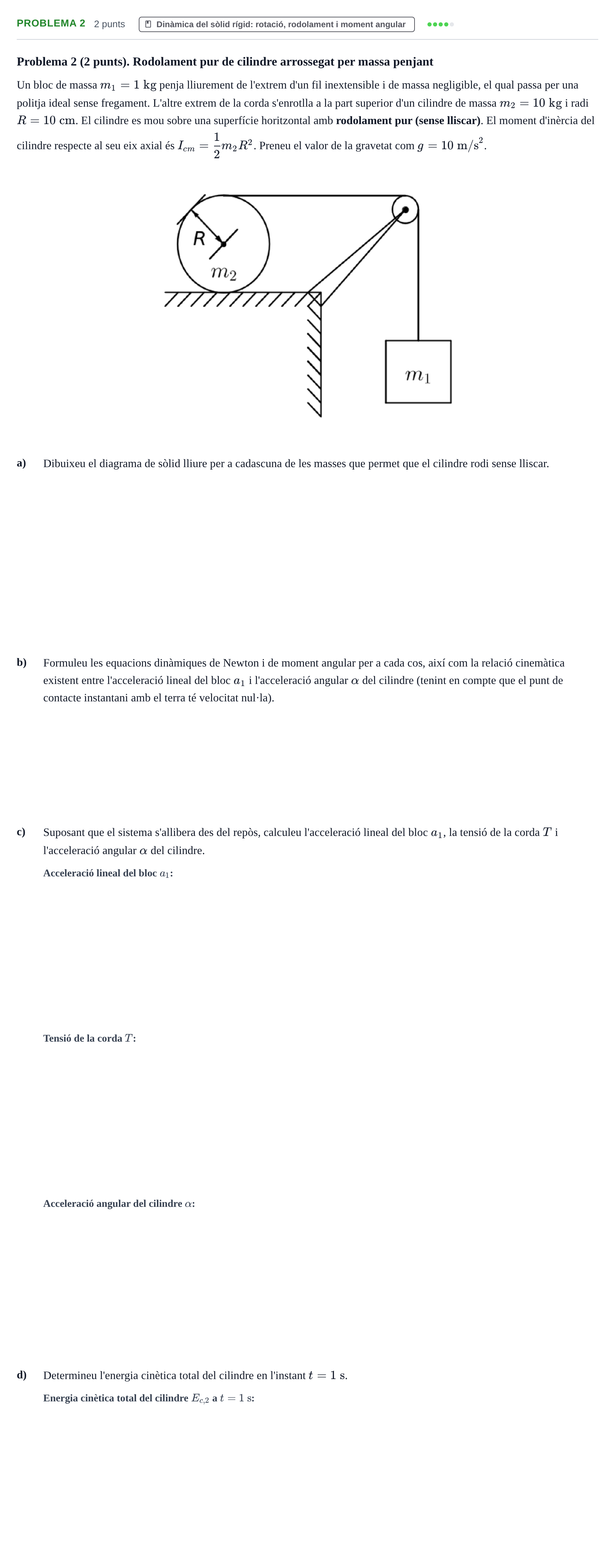 Enunciado: Problema 2 · Física I UB 2024