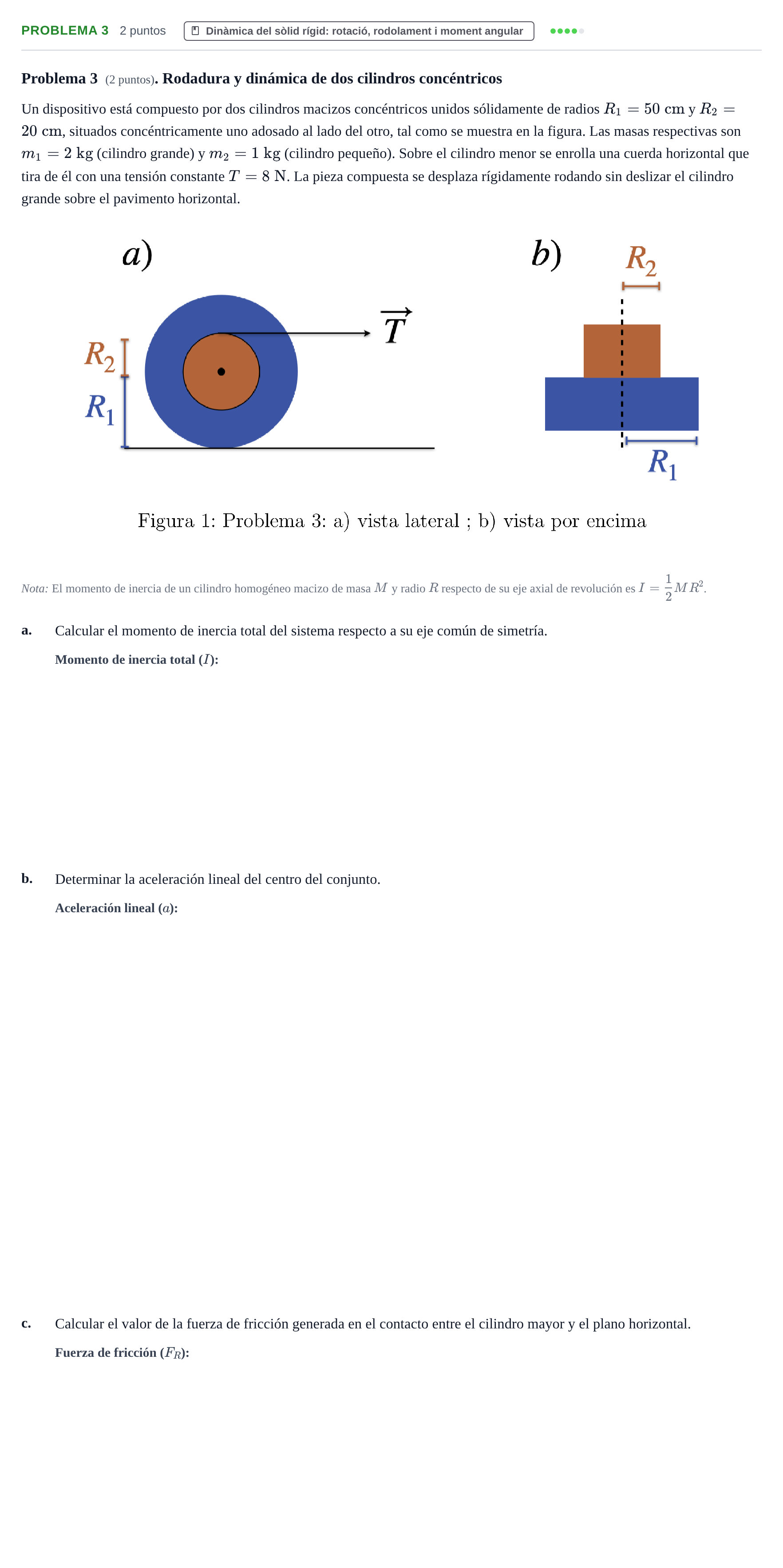 Enunciado: Problema 3 · Física I UB 2022