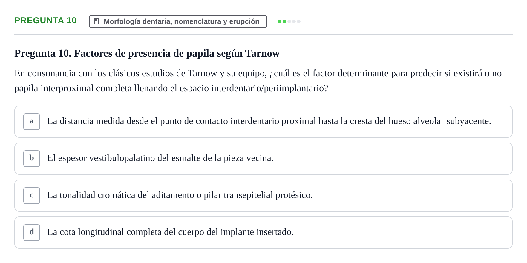 Enunciado: Pregunta 10