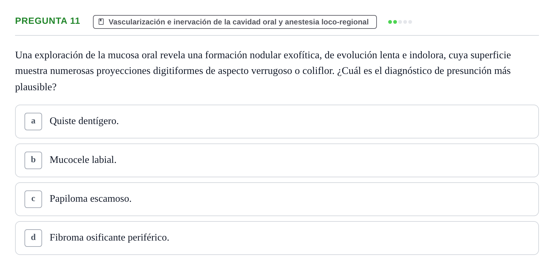 Enunciado: Pregunta 11