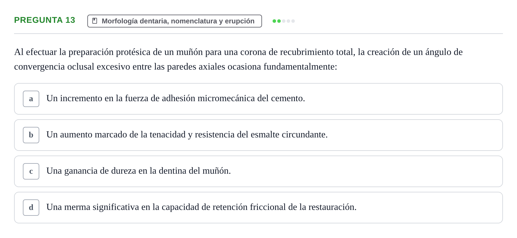 Enunciado: Pregunta 13