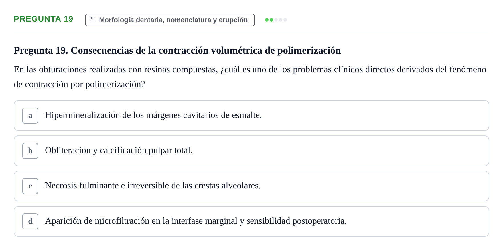Enunciado: Pregunta 19