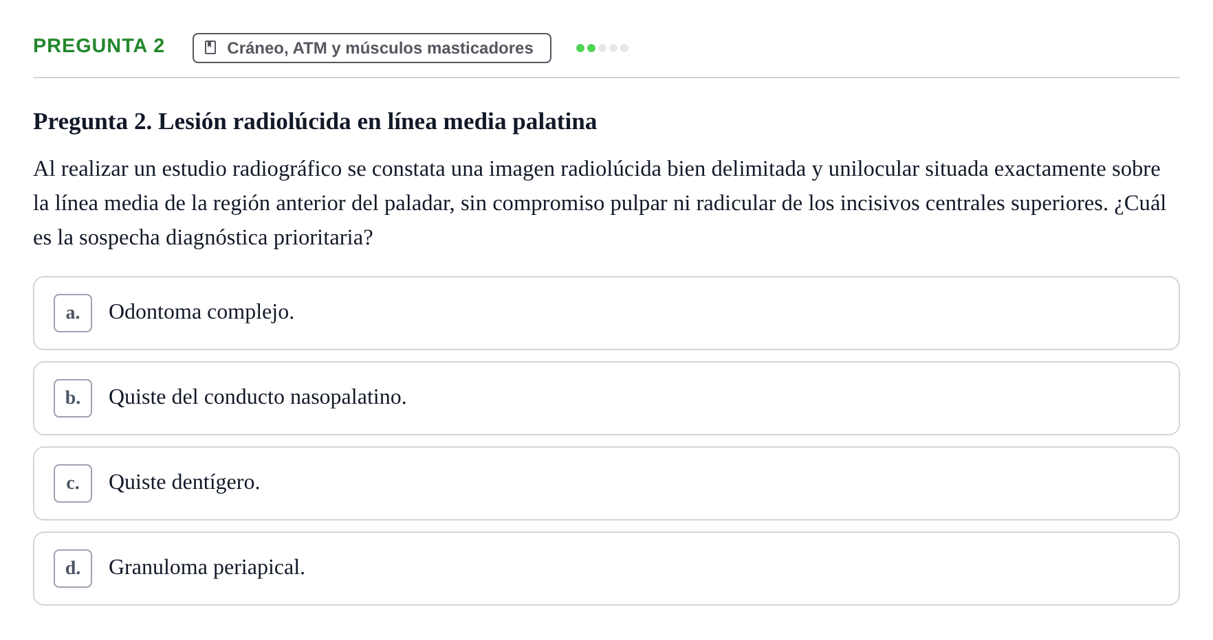 Enunciado: Pregunta 2