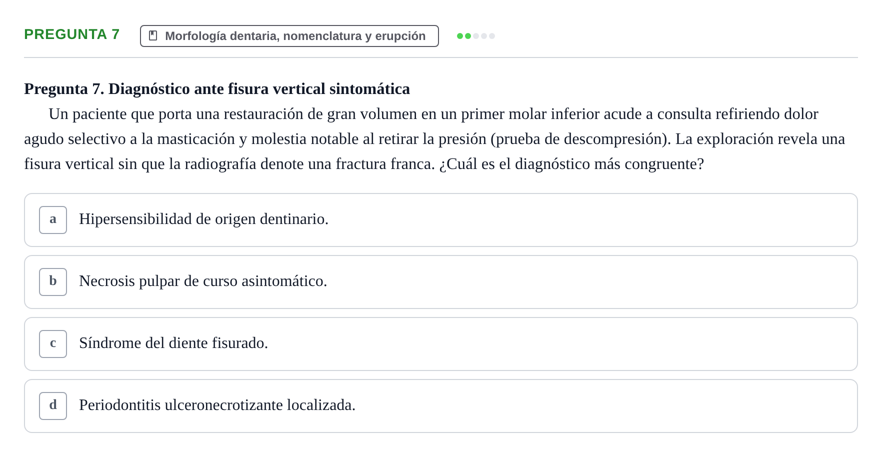 Enunciado: Pregunta 7