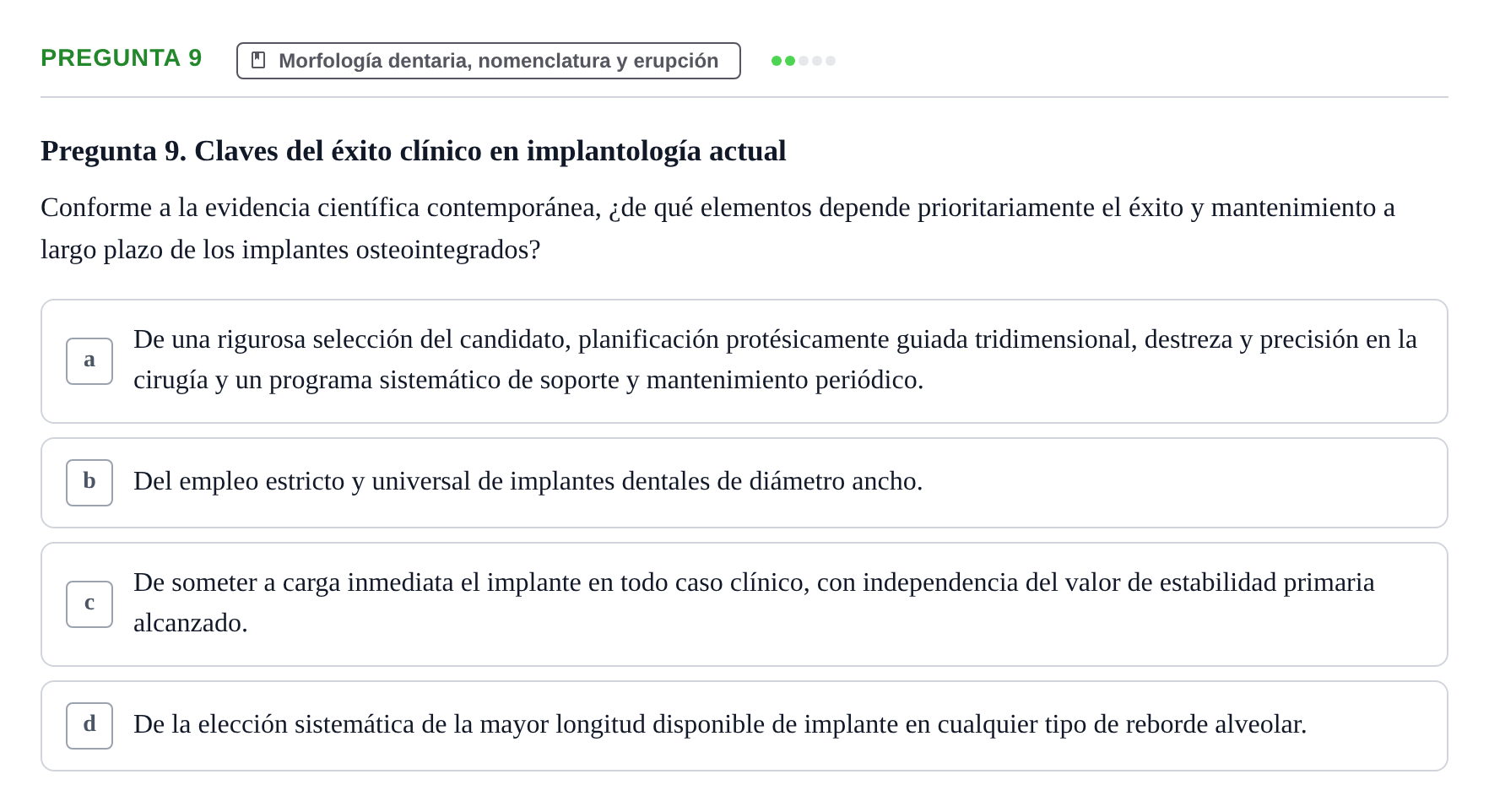Enunciado: Pregunta 9