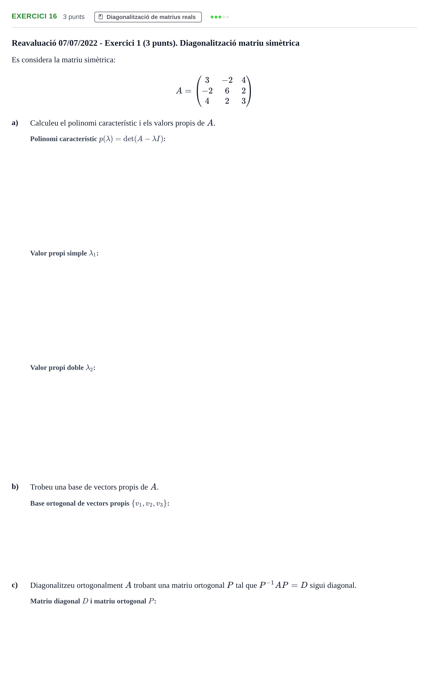 Enunciado: Problema 16 · Matemáticas I UB 2021