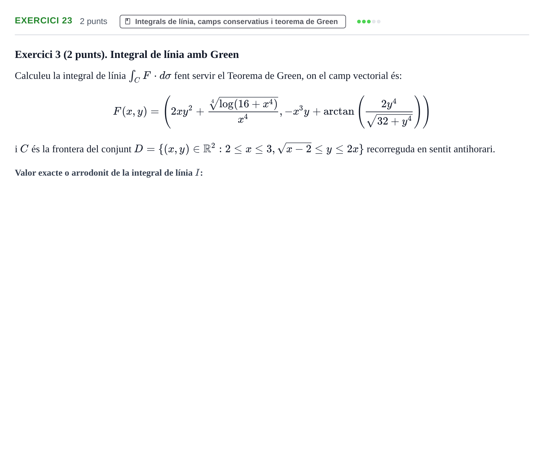 Enunciado: Problema 23 · Matemáticas I UB 2021