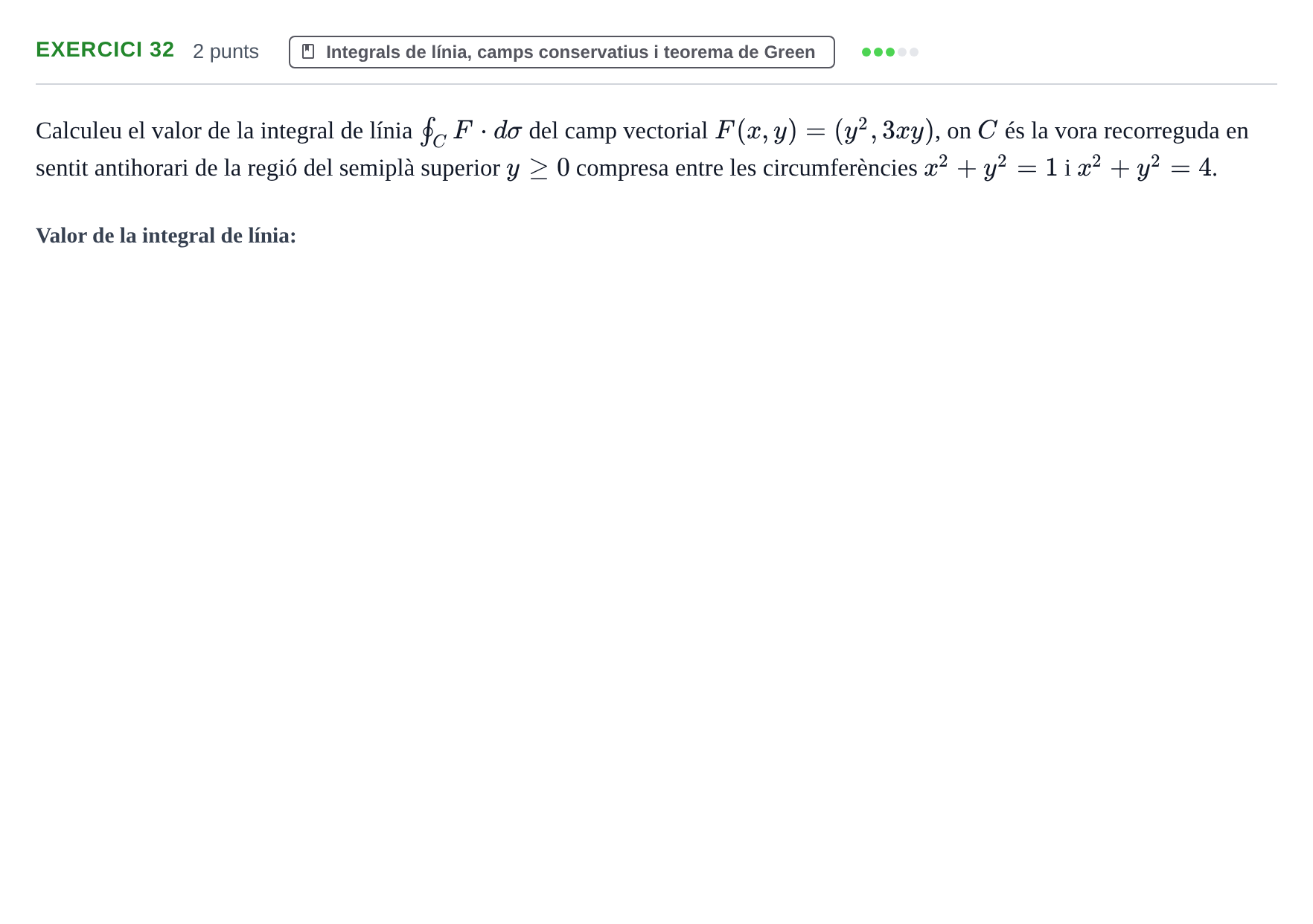 Enunciado: Problema 32 · Matemáticas I UB 2021