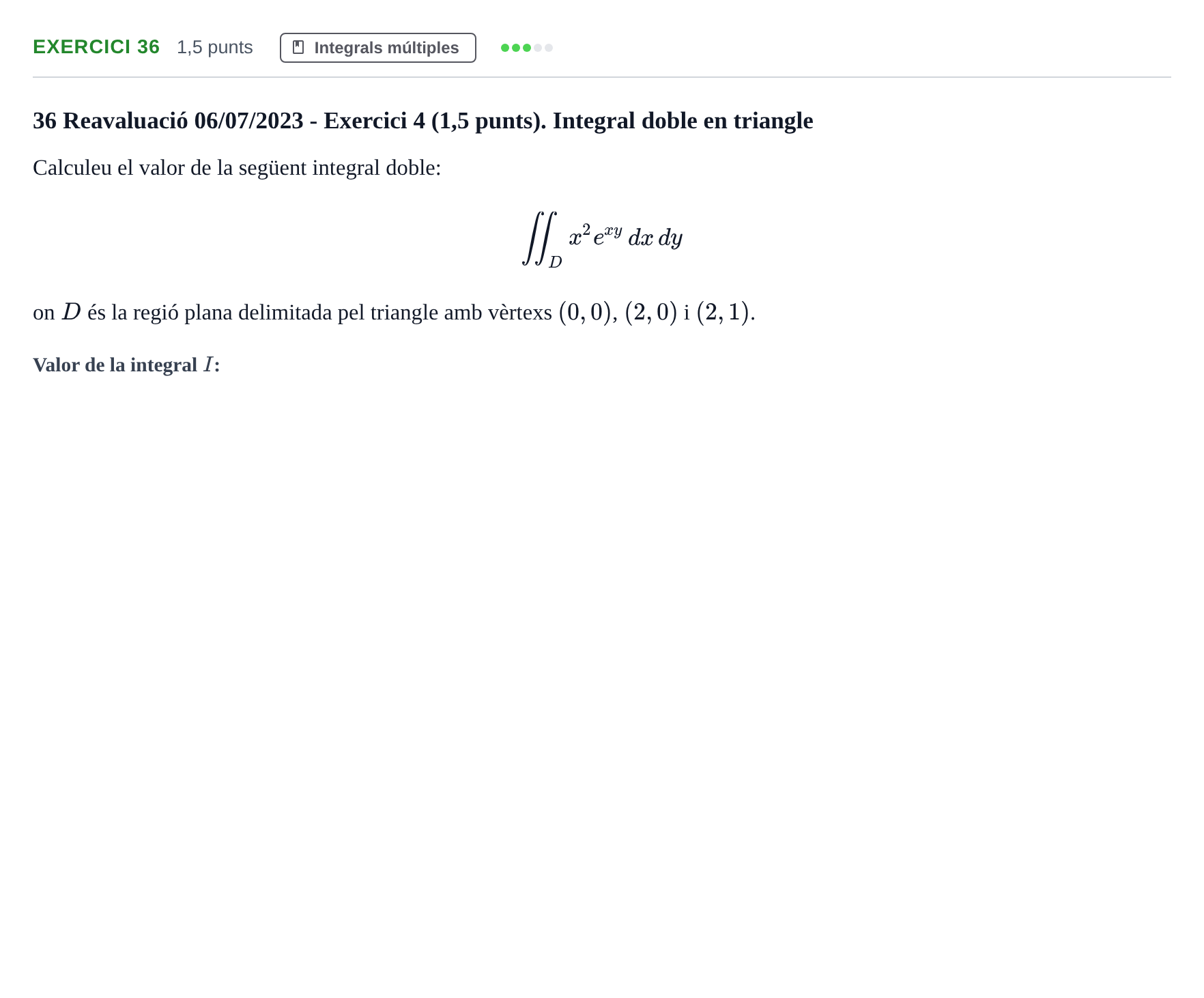 Enunciado: Problema 36 · Matemáticas I UB 2021