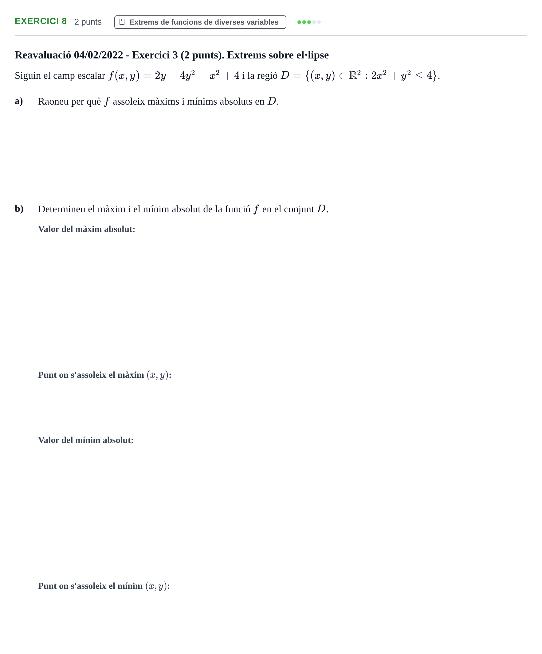 Enunciado: Problema 8 · Matemáticas I UB 2021