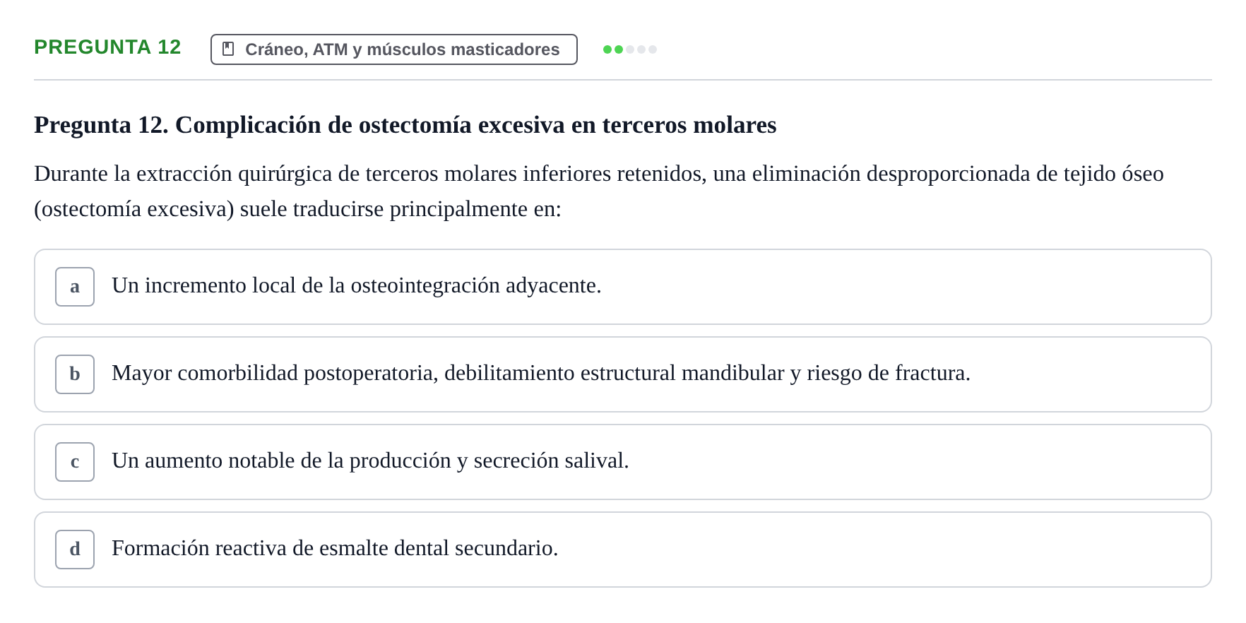 Enunciado: Pregunta 12