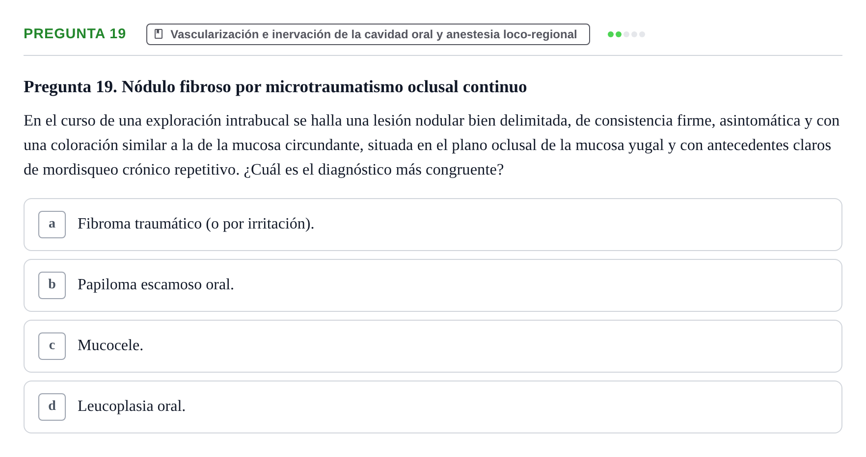 Enunciado: Pregunta 19
