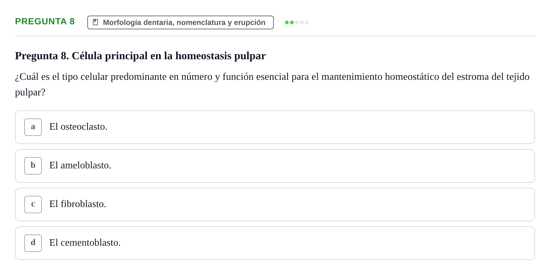 Enunciado: Pregunta 8