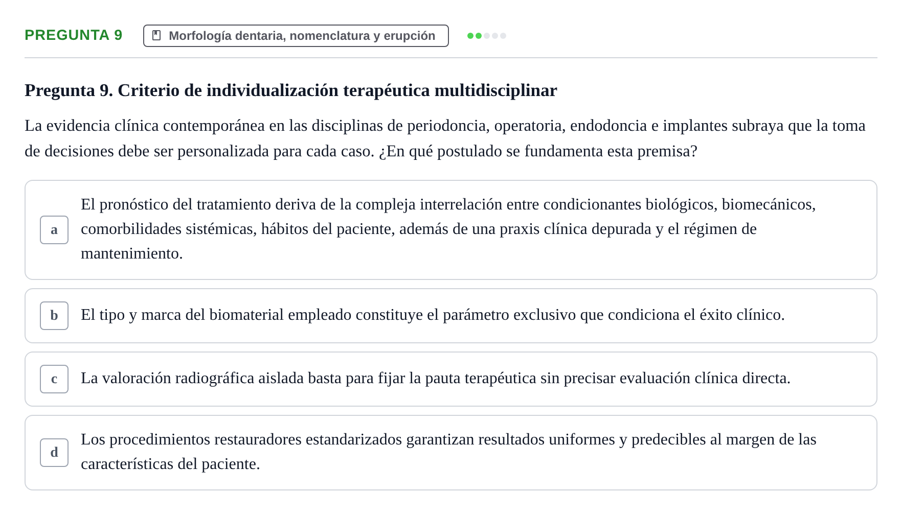Enunciado: Pregunta 9