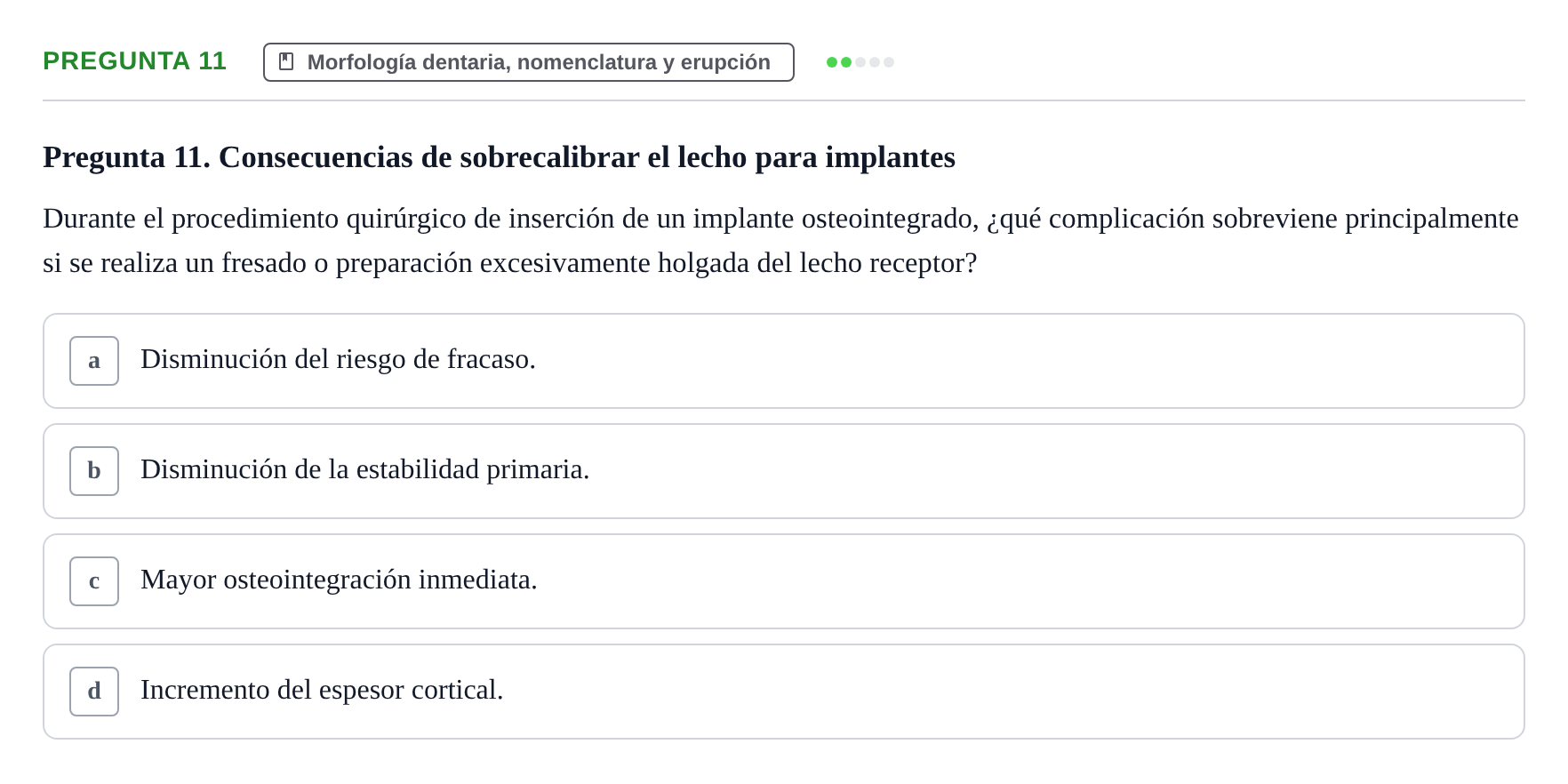 Enunciado: Pregunta 11