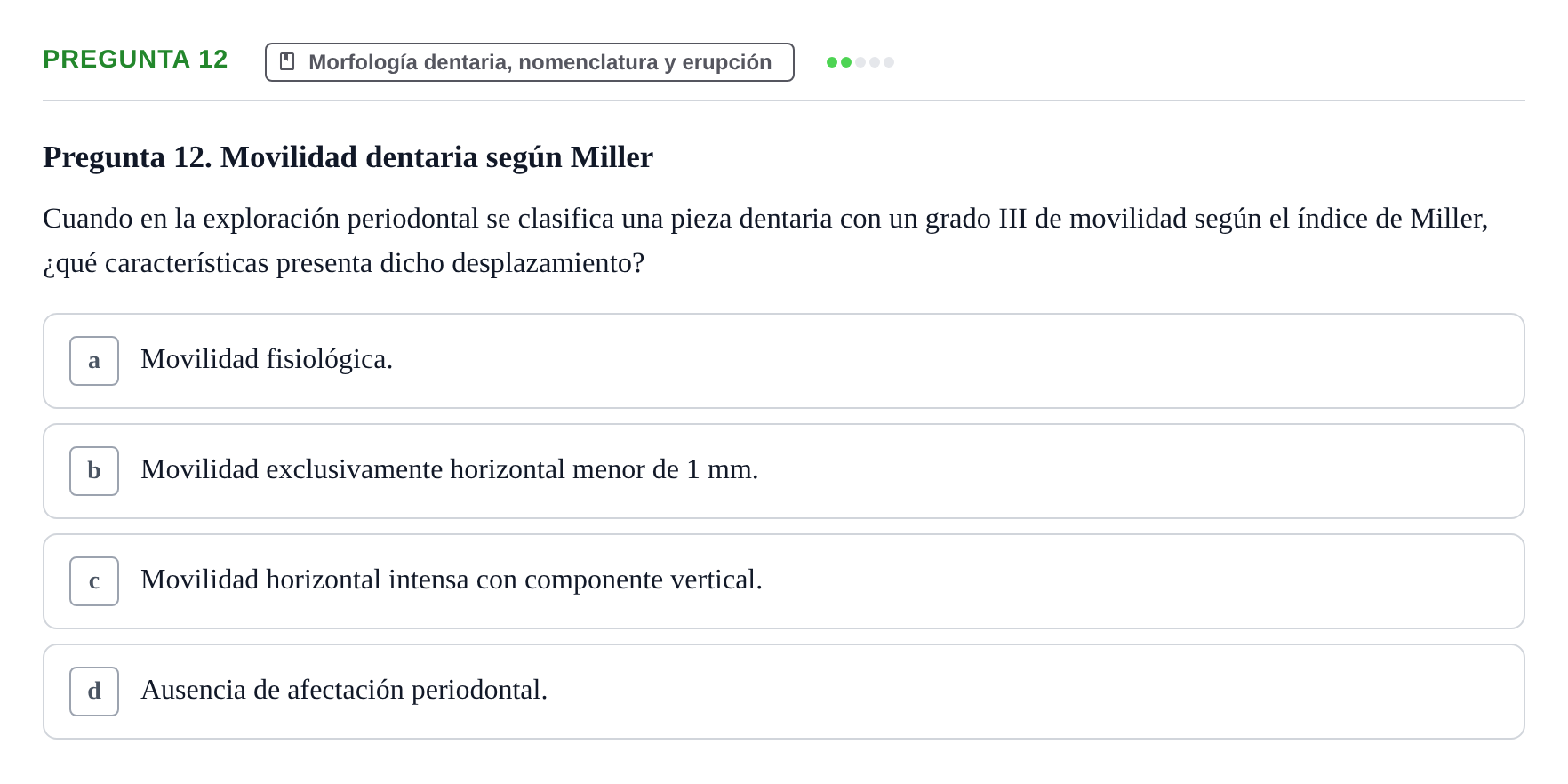 Enunciado: Pregunta 12