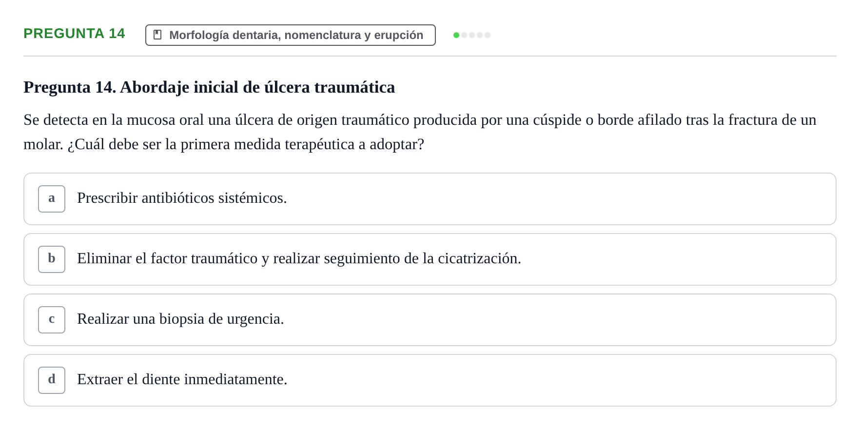 Enunciado: Pregunta 14