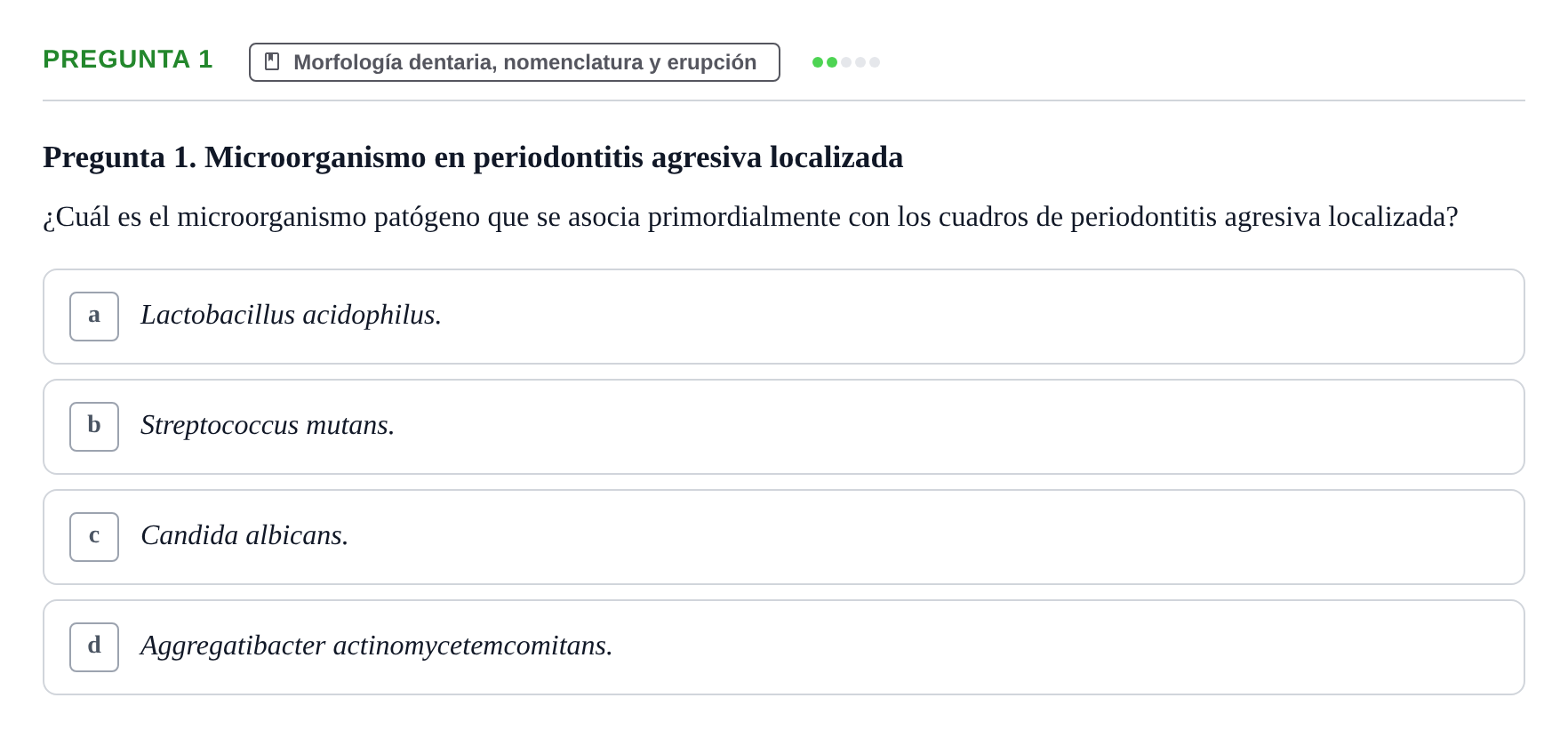 Enunciado: Pregunta 1