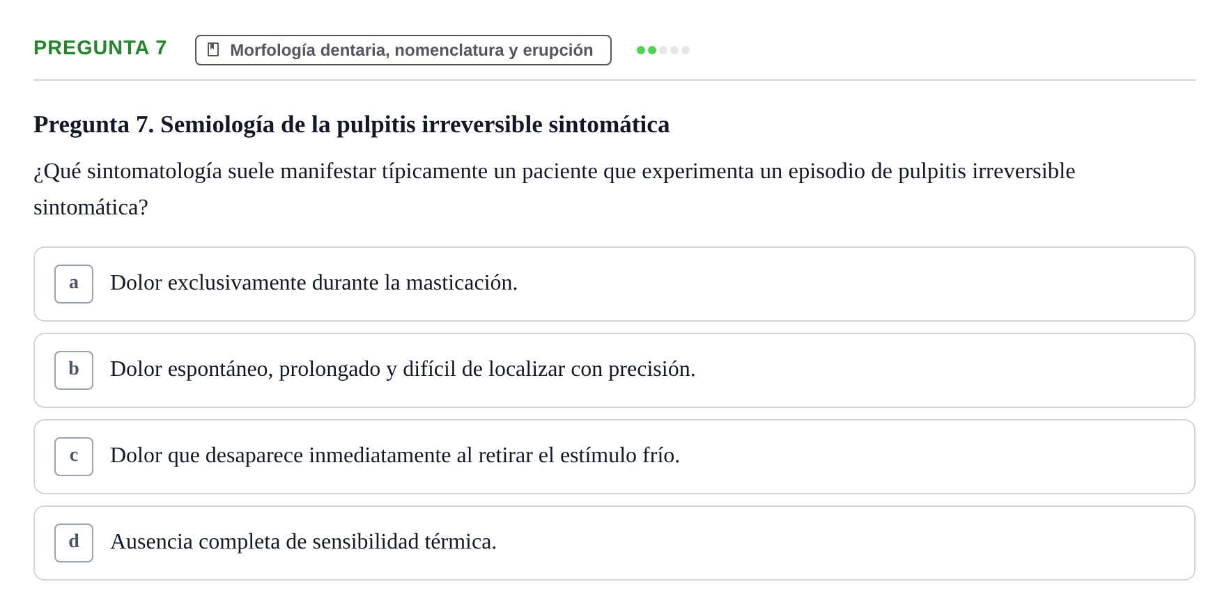 Enunciado: Pregunta 7