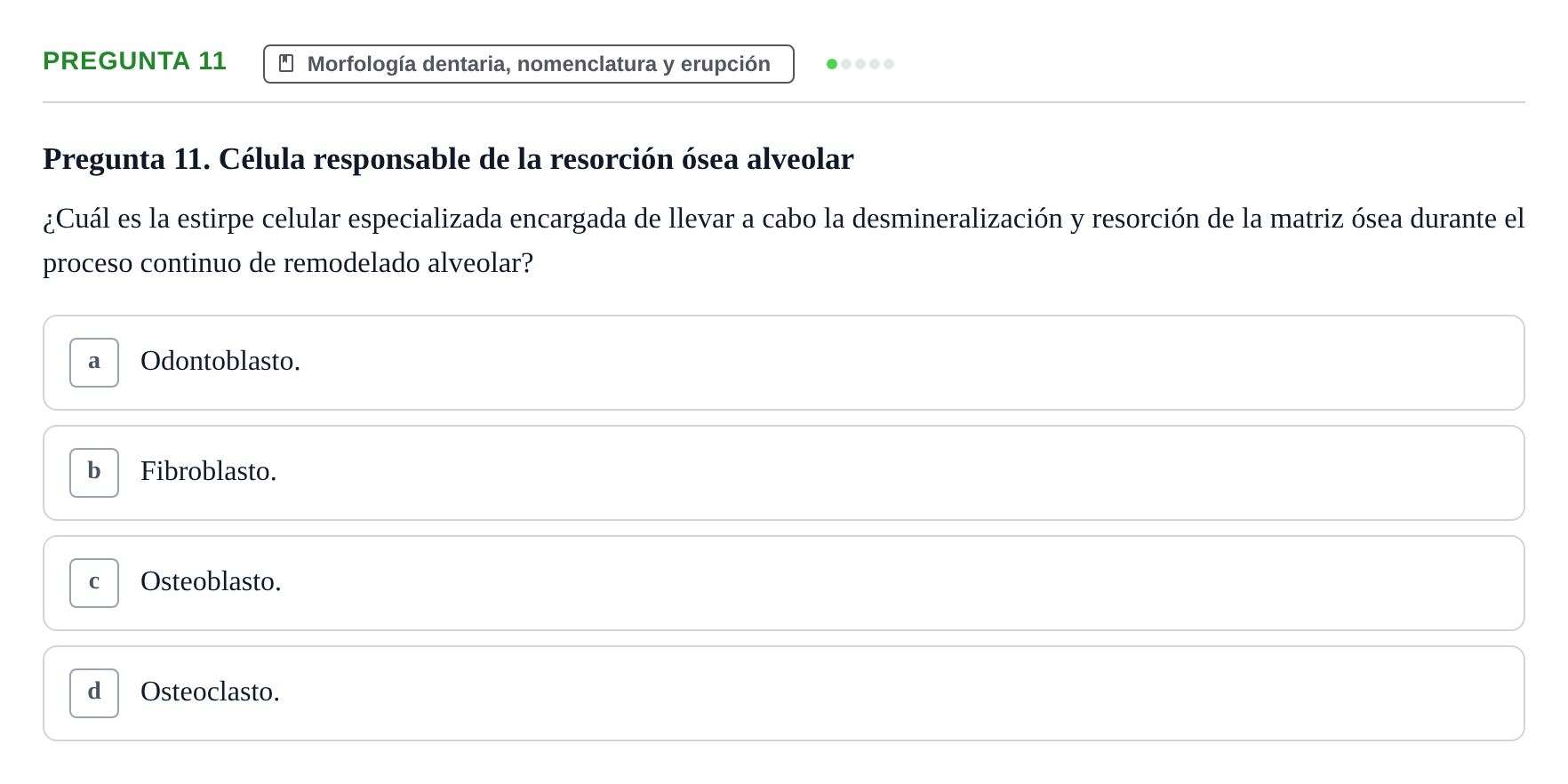 Enunciado: Pregunta 11