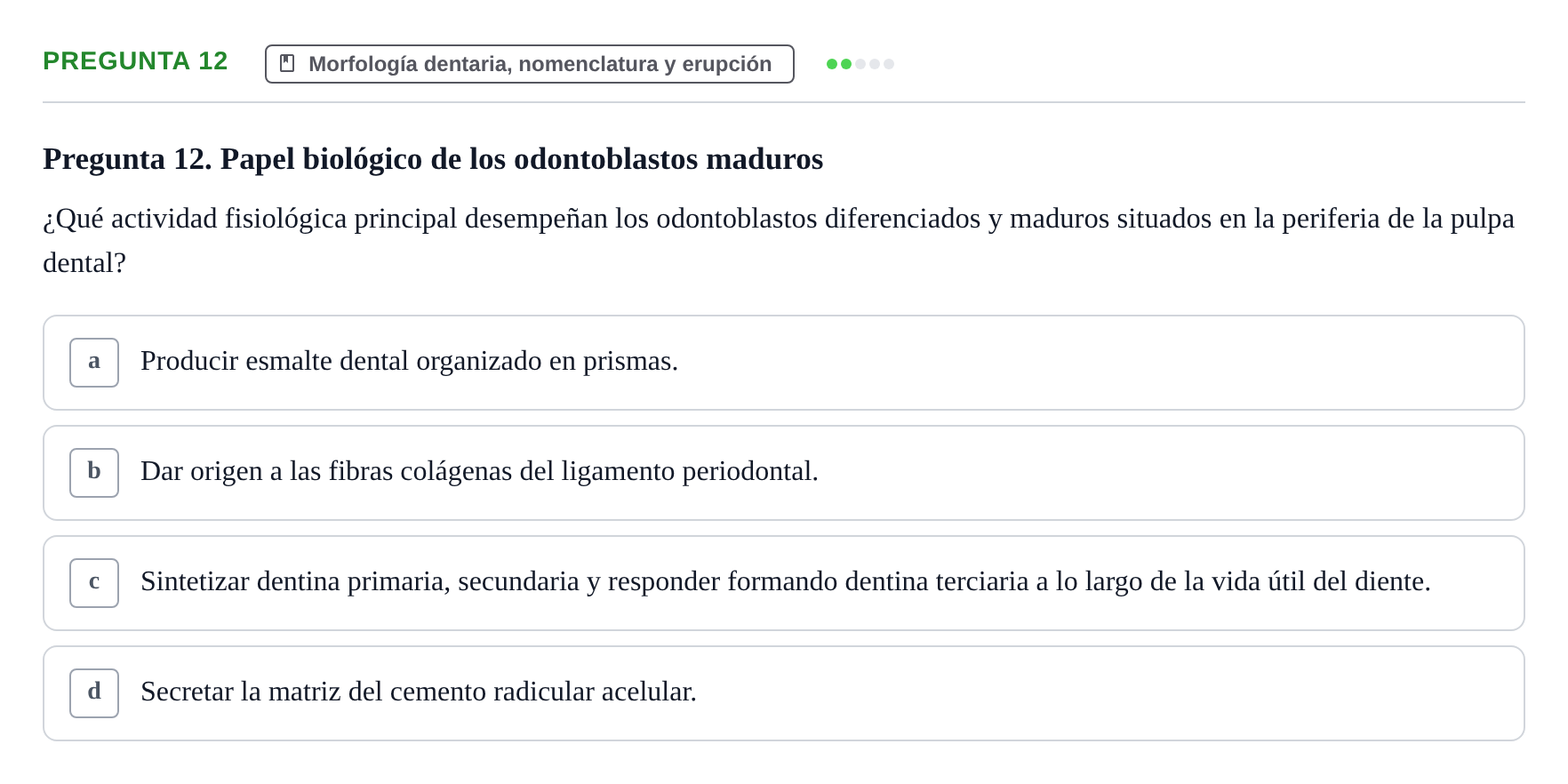 Enunciado: Pregunta 12