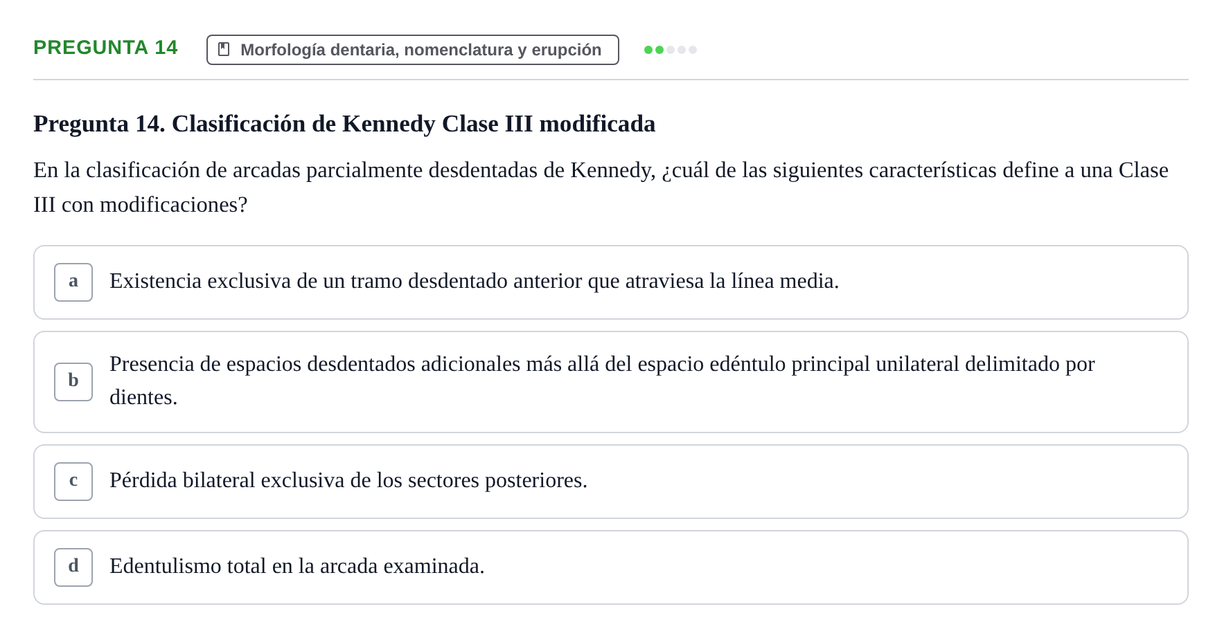 Enunciado: Pregunta 14