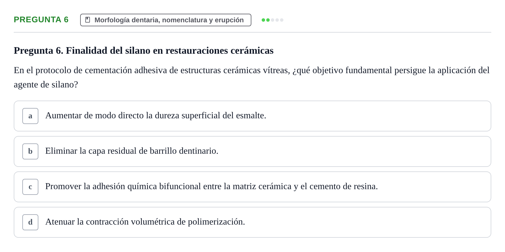 Enunciado: Pregunta 6
