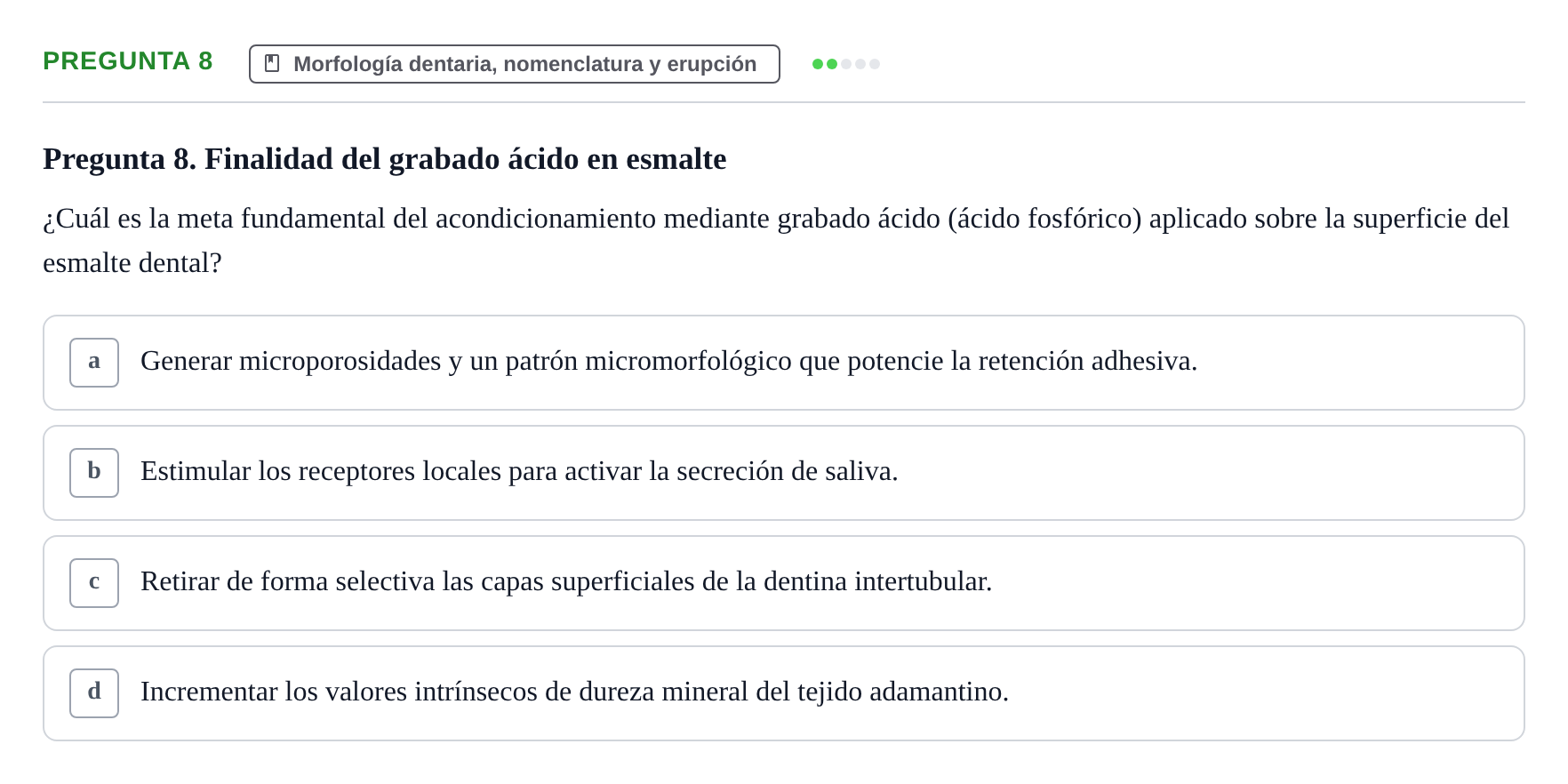 Enunciado: Pregunta 8