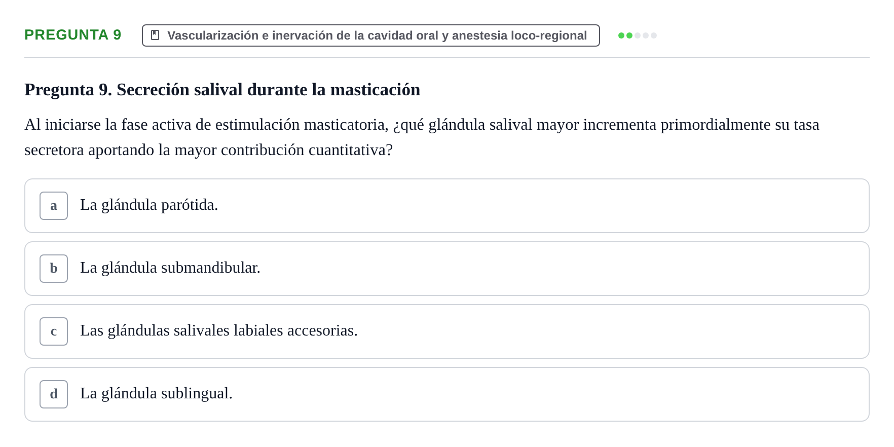 Enunciado: Pregunta 9