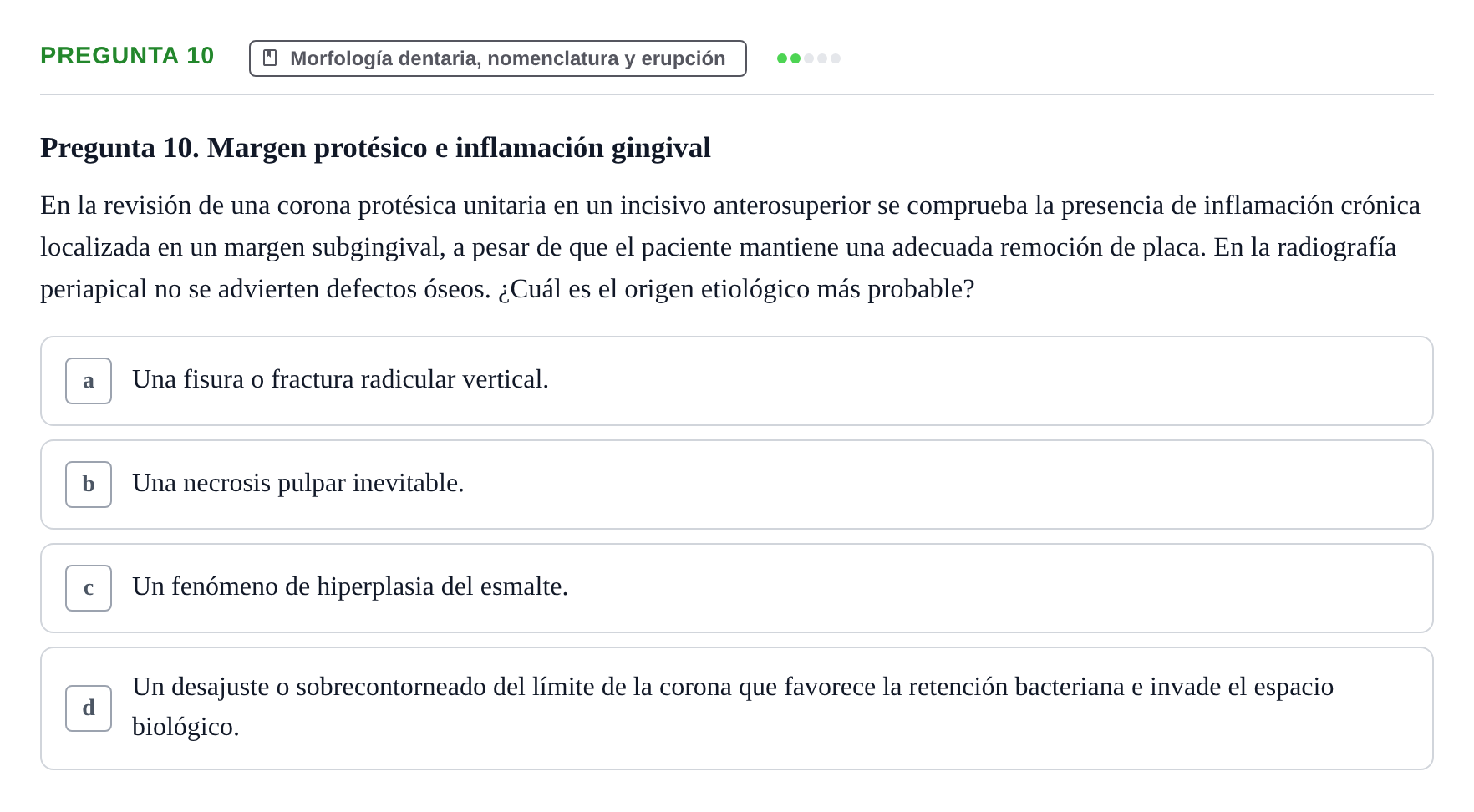 Enunciado: Pregunta 10